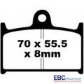 EBC Brakes EPFA Sintered Fast Street and Trackday Pads Front - EPFA145HH